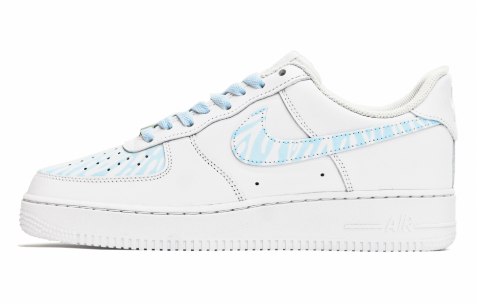 Nike Air Force 1 Low ABLOODING Low Top Skateboard Shoes Women's White Blue купить в интернет-магазине Yoocart с быстрой доставкой по России.