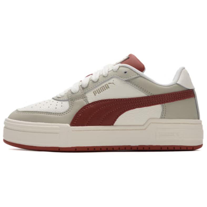 PUMA Ca Pro Anti-Slip Wear-Resistant Low-Top Skateboard Shoes Unisex White Gray Red