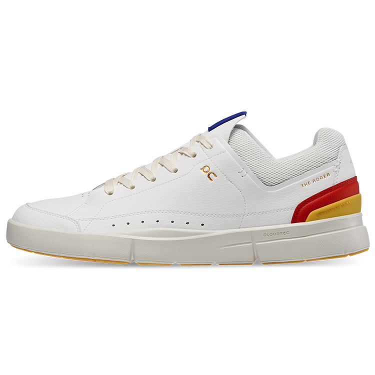On The Roger Centre Court Casual Shoes Men Low-Top White Mustard Yellow