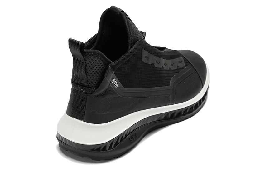 Ecco Fit For Action Shock Absorbers Mid Top Sports Casual Shoes Black