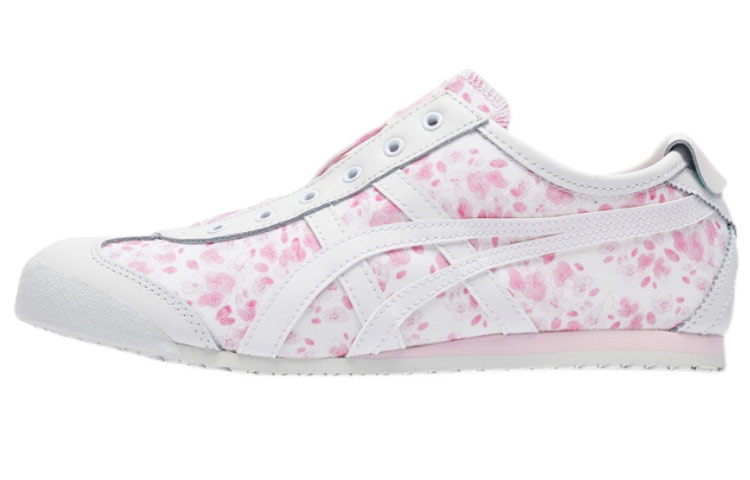 Onitsuka Tiger MEXICO 66 Anti Slip Wear Resistant Low Top Skateboard Shoes Unisex White Pink