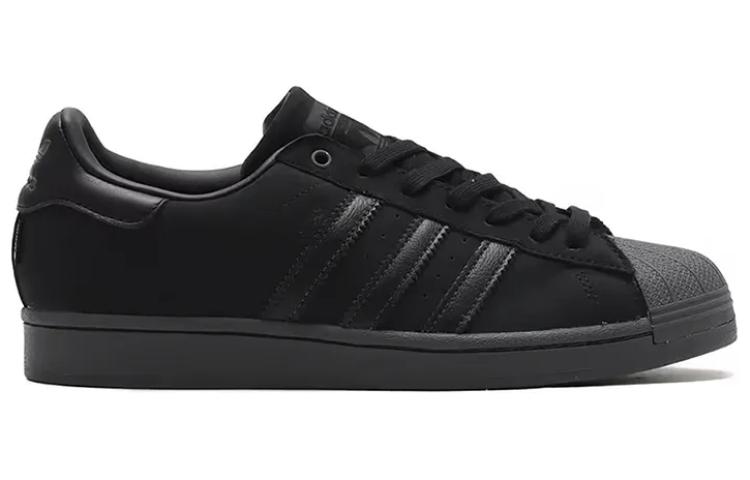 Adidas Originals SUPERSTAR Cushioning Lightweight Low Top Skateboard Shoes Men's Black Gray купить в интернет-магазине Yoocart с быстрой доставкой по России.