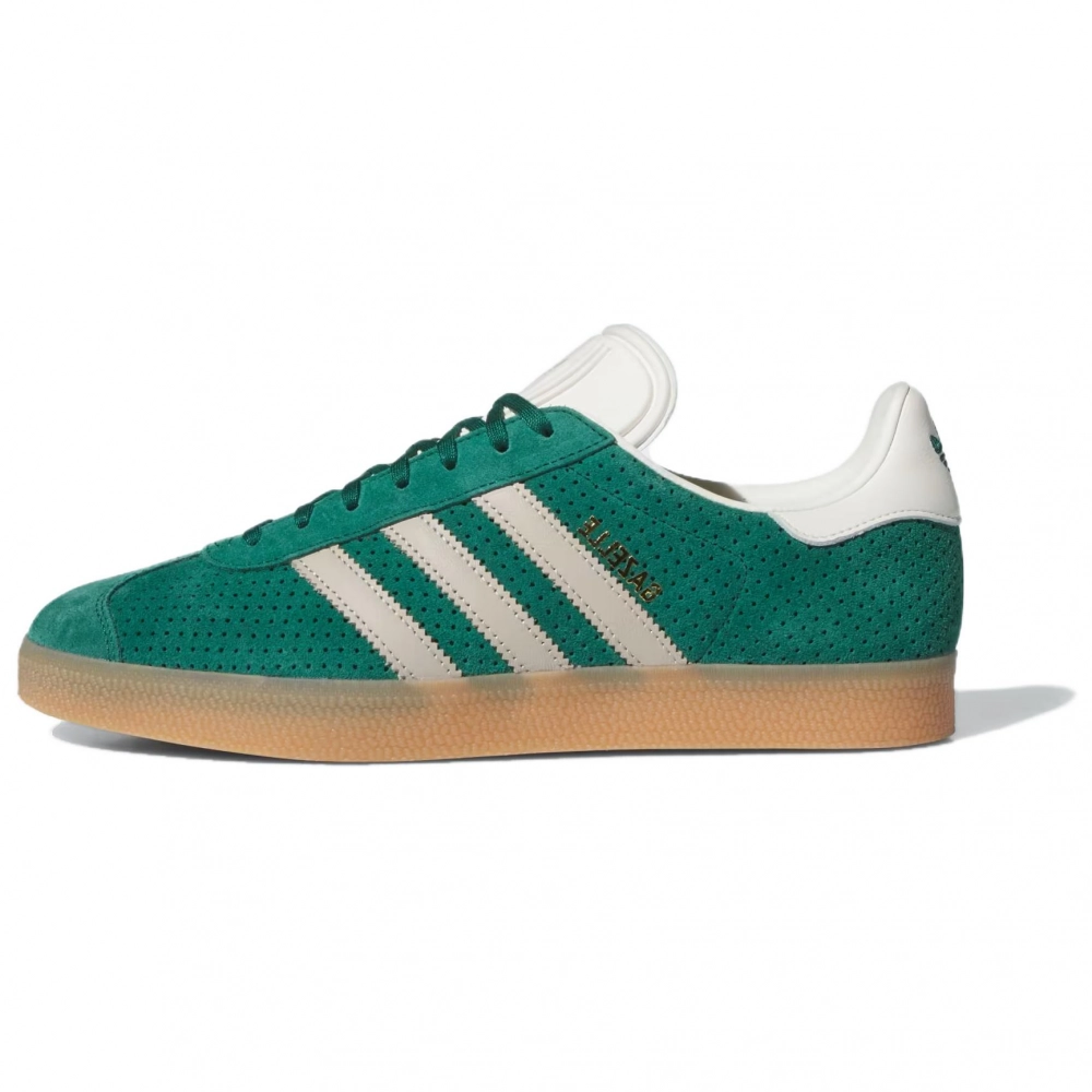 Adidas Gazelle Collegiate Green Wonder Beige Gold Metallic