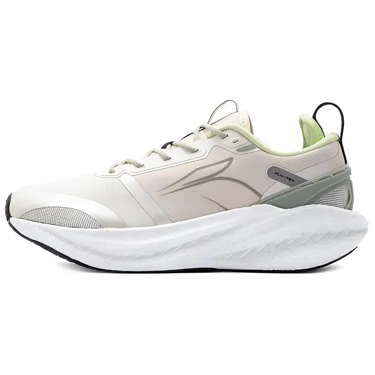 361° Foam Explosion 4.0 Anti-Slip Wear-Resistant Low-Top Sprint Running Shoes Men's Beige Green