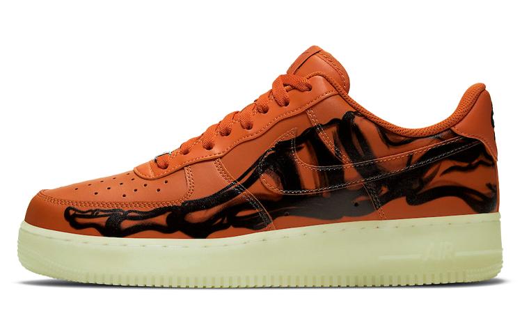 Nike Air Force 1 Low Orange Skeleton Halloween 2020