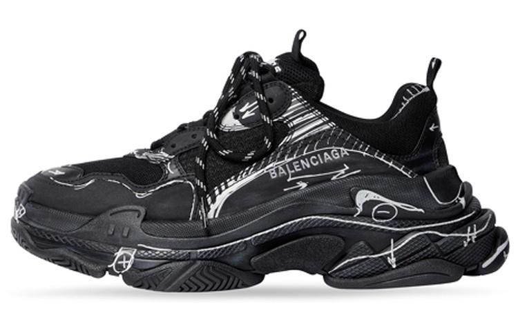 Balenciaga Triple S 'Black White'