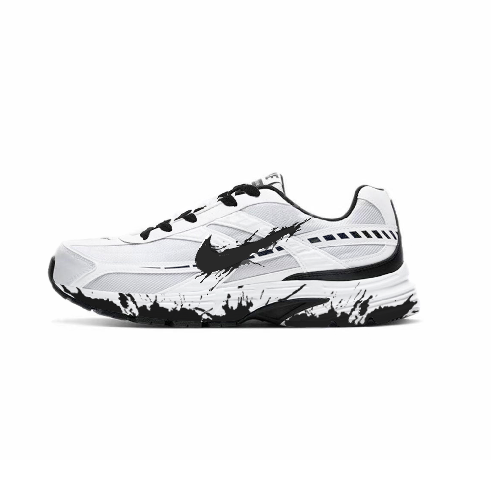 Nike Initiator Cushioning, Breathable, Supportive Low Top Running Shoes Men's White