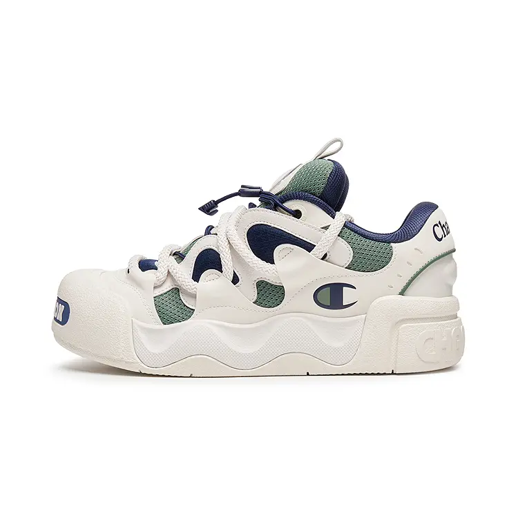 Champion AutoSkate EC Balance Low top Skateboard Shoes Men's Milk White/Wild Duck Green