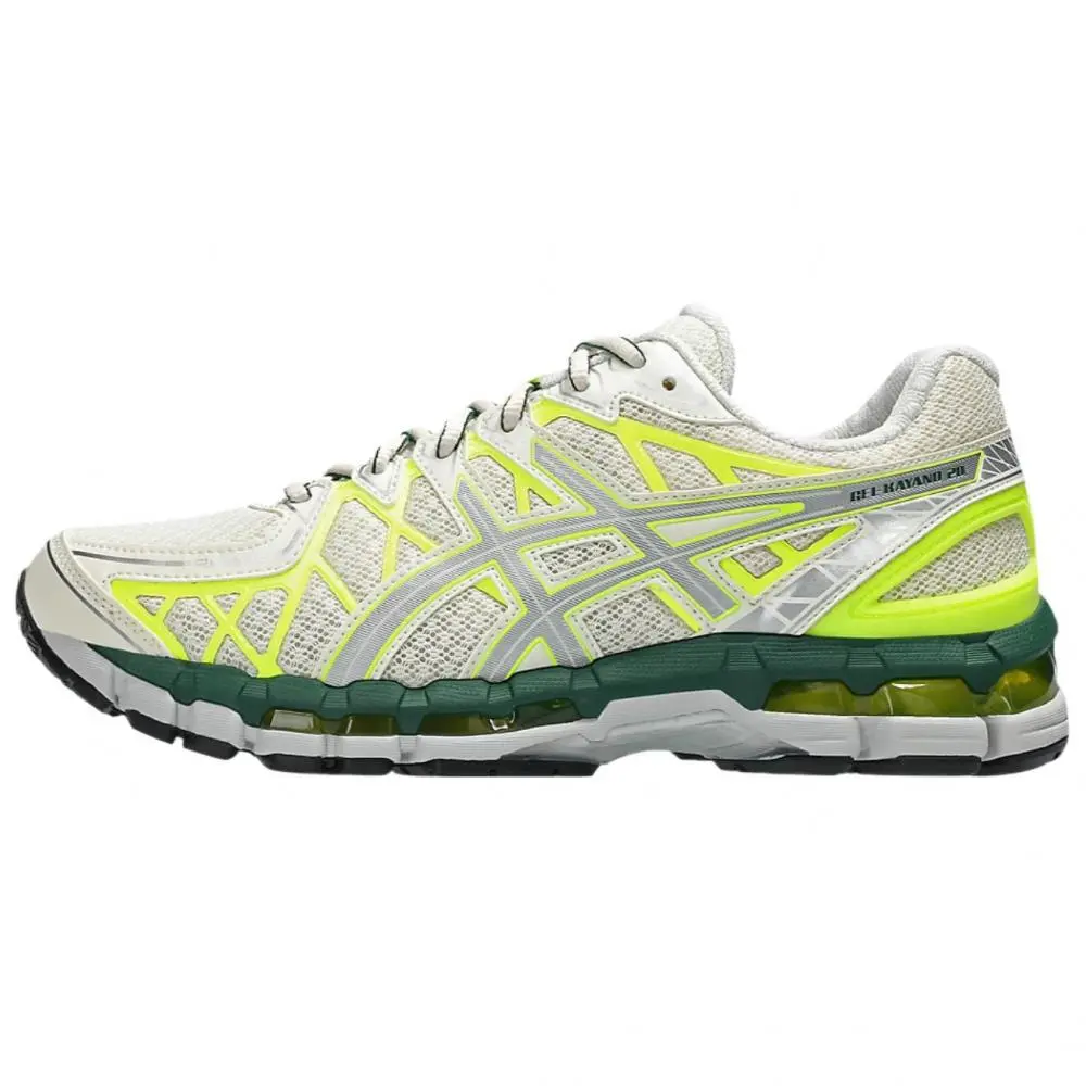 Asics Gel Kayano20 Abrasion Resistant Low Top Running Shoes Unisex Beige Silver