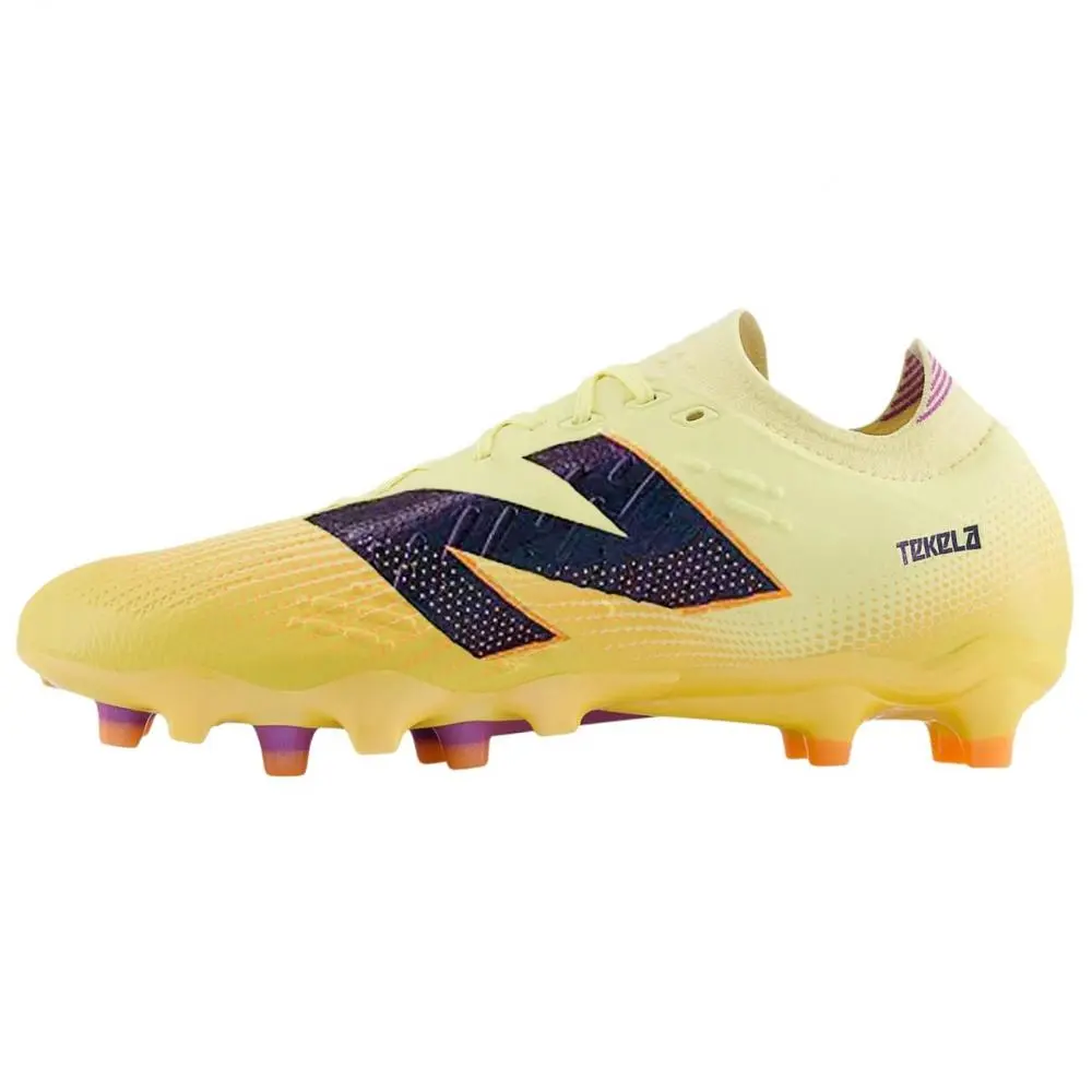 New Balance TEKELA PRO LOW LACED V4+ FG Firm Ground Soccer Shoes Unisex Yellow