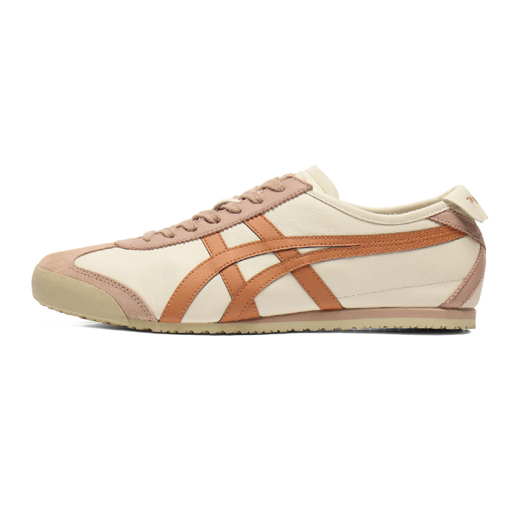 Onitsuka Tiger MEXICO 66 Breathable Low Top Casual Shoes Unisex Beige Orange
