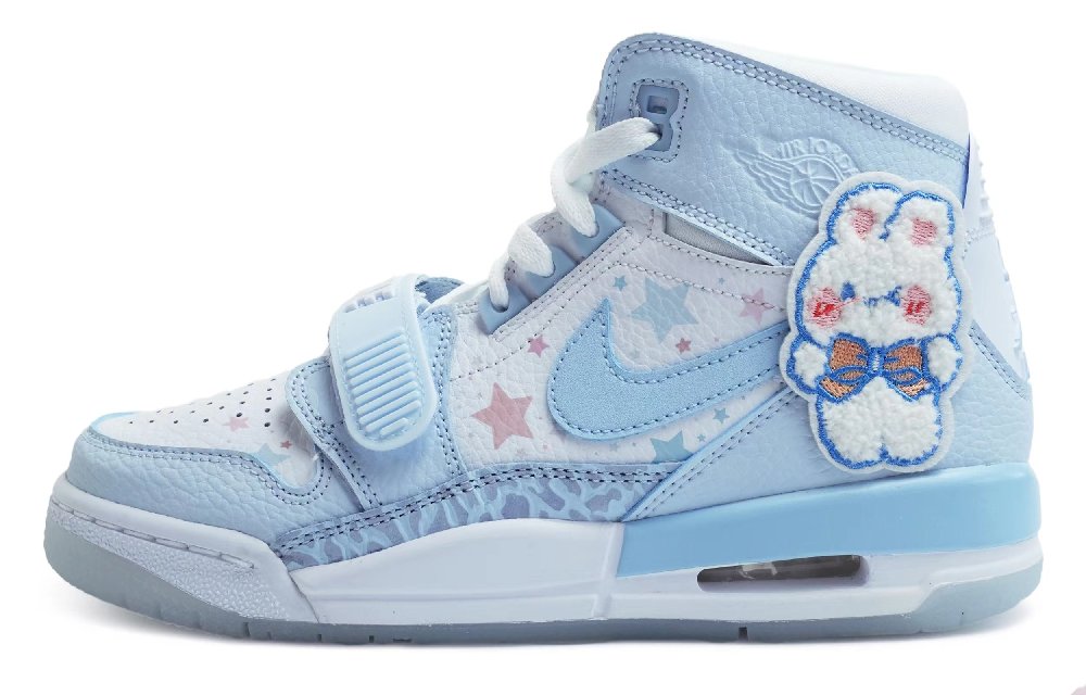 Jordan Legacy 312 Mid-Top Vintage Basketball Shoes GS Carolina Blue
