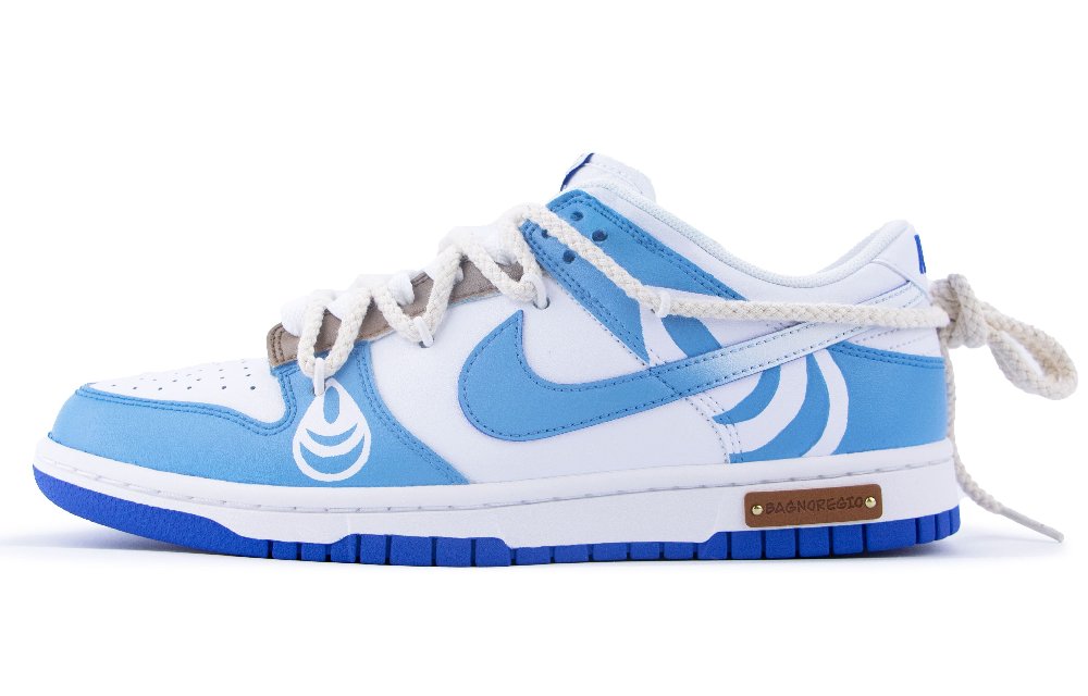 Nike Dunk Low Low-Top Skateboard Shoes Men's Blue White
