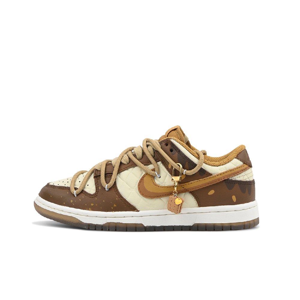 Nike Dunk Skateboard Shoes Women's Low-Top Beige