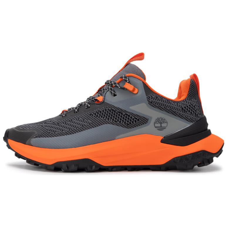 Timberland Slip-Resistant Low-Top Trekking Shoes Men's Gray Orange