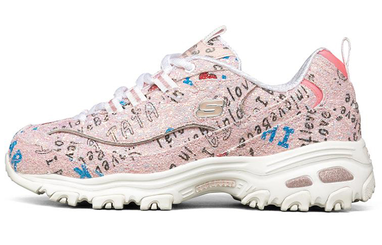 Skechers D'Lites 1.0 Low Top Running Shoes Pink Women's