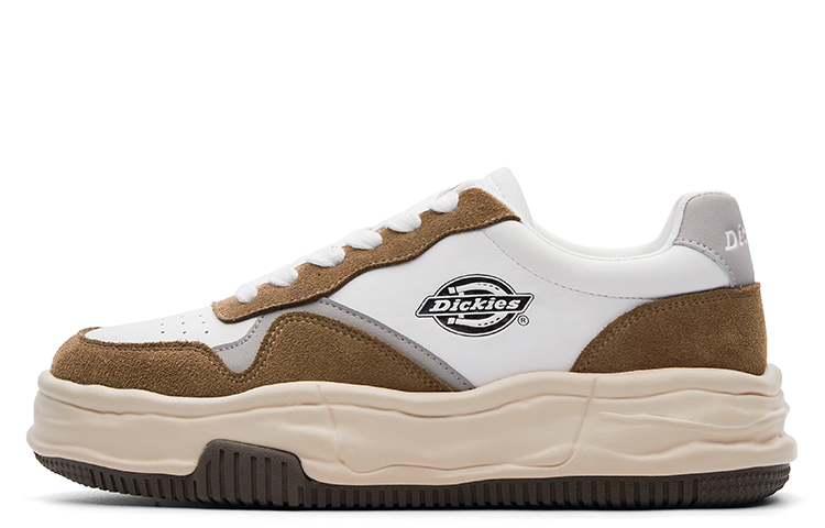Dickies Low-Top Sports Casual Shoes Women's White Brown