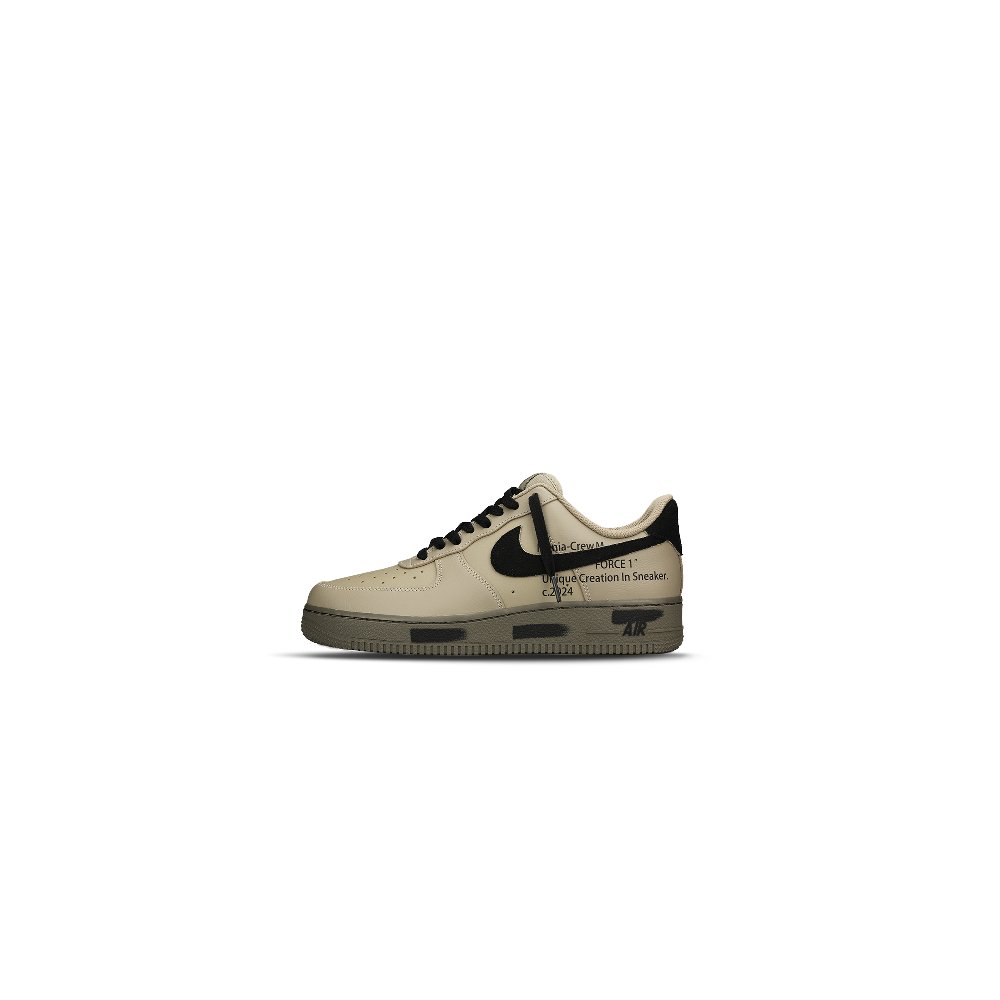 Nike Air Force 1 Anti Slip Wear Resistant Low Top Skateboard Shoes Unisex Black Brown