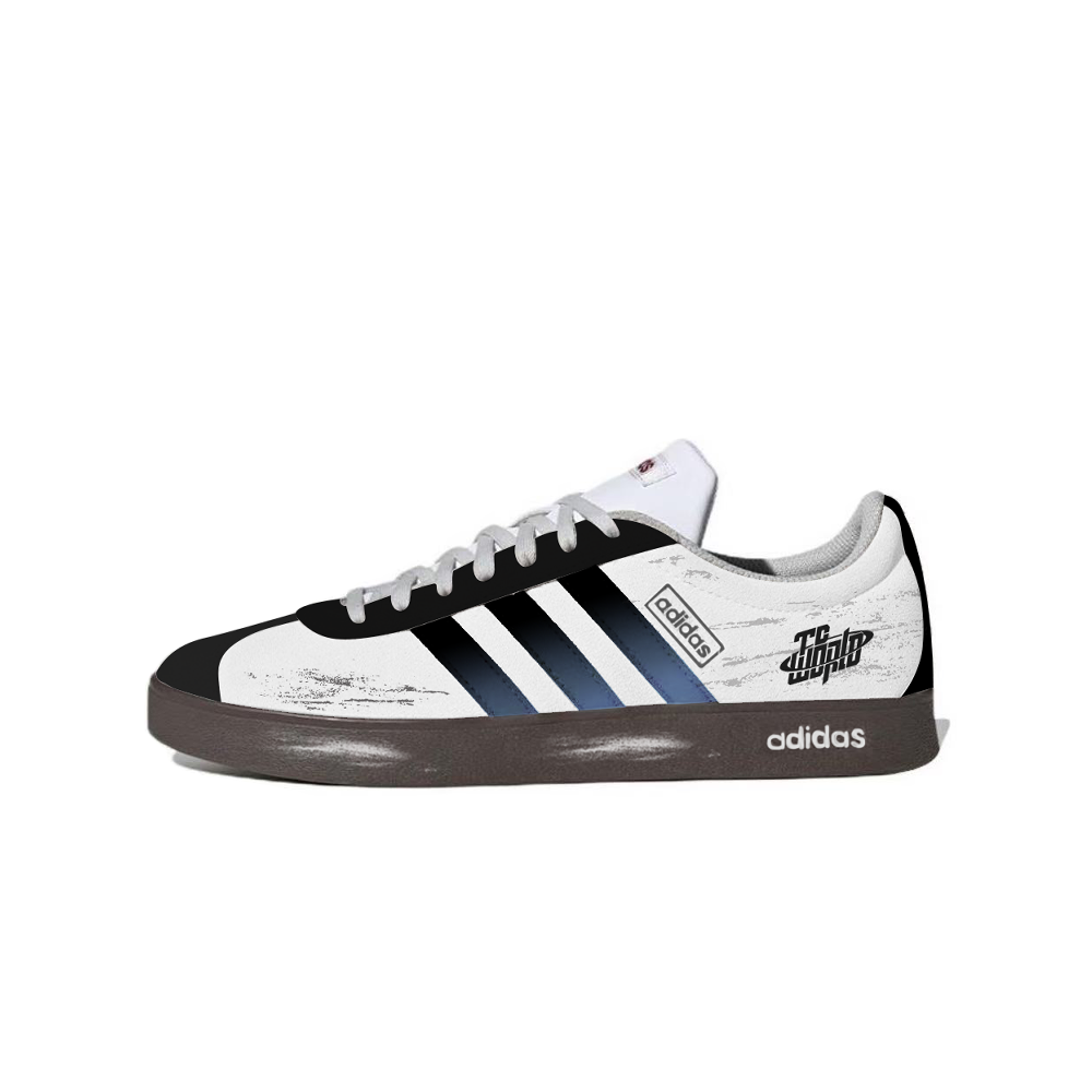 Adidas VL COURT 2.0 Lemon Joy Cushioning, Wear Resistant Low Top Skateboard Shoes Unisex Blue Black