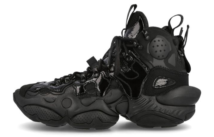 LiNing New York Fashion Apparel ACE Runway Style High-Top Vintage Basketball Shoes Unisex Black