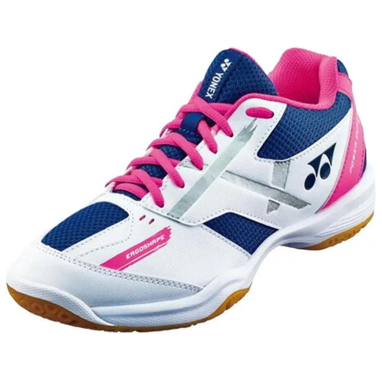 YONEX Power Cushion 670 Shock Absorbers Slip Resistant Low top Badminton Shoes Unisex White Blue Pink