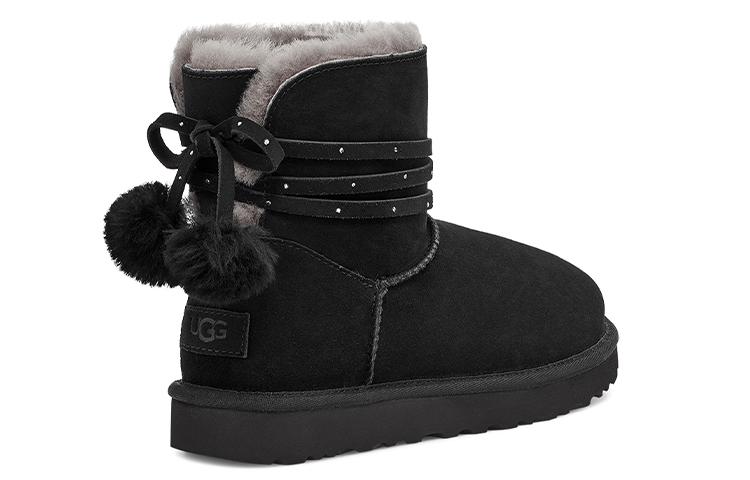 UGG Mini Bailey Bow Pom 'Black' Women's купить в интернет-магазине Yoocart с быстрой доставкой по России.
