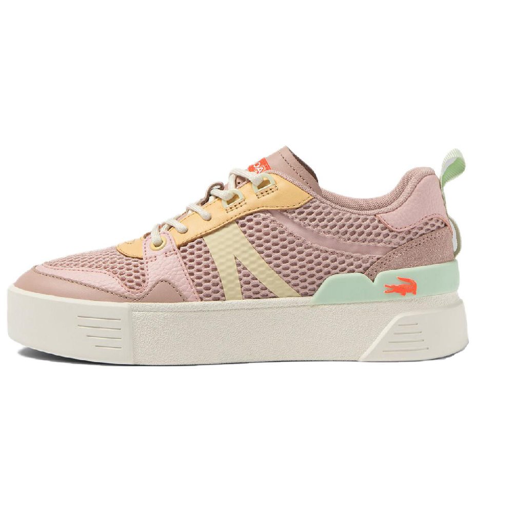 LACOSTE L002 Low-Top Skateboard Shoes Women's Pink