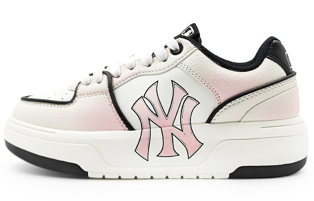 MLB Chunky Liner Abrasion Resistant Low Top Skateboard Shoes Unisex Light Pink