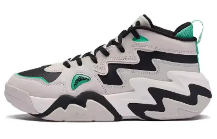 361° Cushioning, Wear Resistant Mid Top Basketball Shoes Women's White Blue