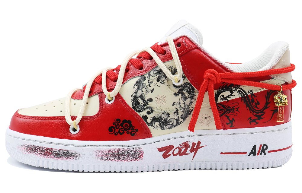 Nike Air Force 1 ZhiLong SDS Low-Top Skateboard Shoes Men's Red