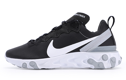 Nike React Element 55 Black White Grey Reflective