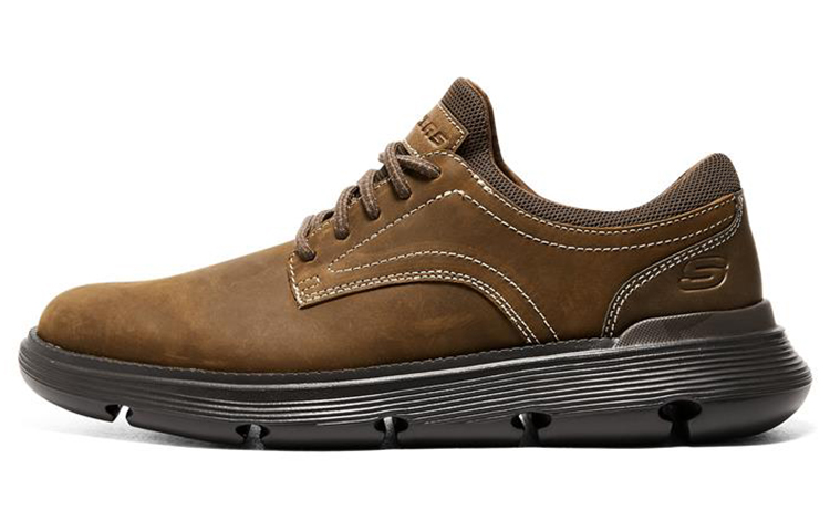Skechers Low Top Casual Shoes Men's Dark Brown