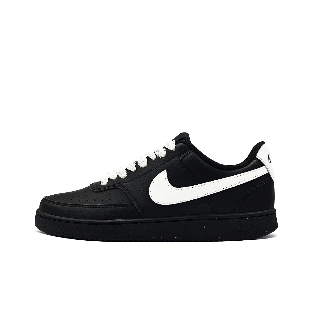 Nike Court Vision Low White Lace Anti-Slip Wear-Resistant Low-Top Skateboard Shoes Unisex Black White
