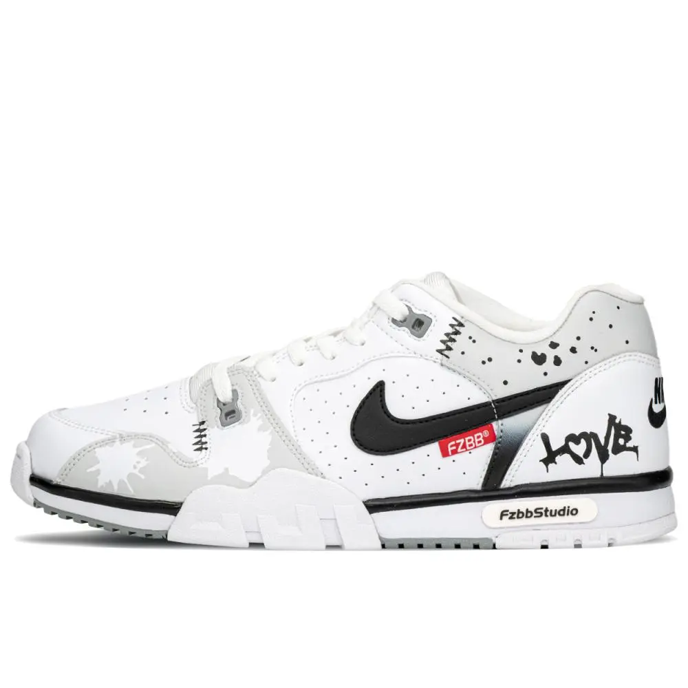 Nike Air Trainer SC Support Balance Low top Training Shoes Men's Black White Gray