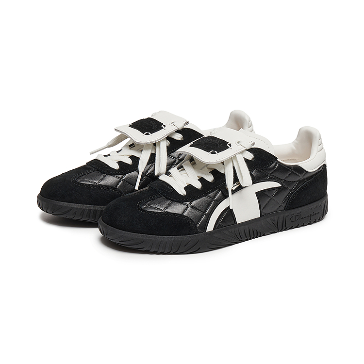 Champion Balance Low top T Trainers German Army Style Women's Black/Milk White купить в интернет-магазине Yoocart с быстрой доставкой по России.