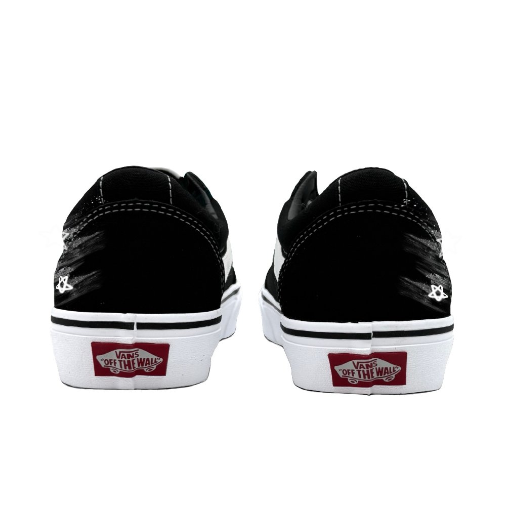 Vans Ward Abrasion Resistant Low Top Skateboard Shoes Men's Black White
