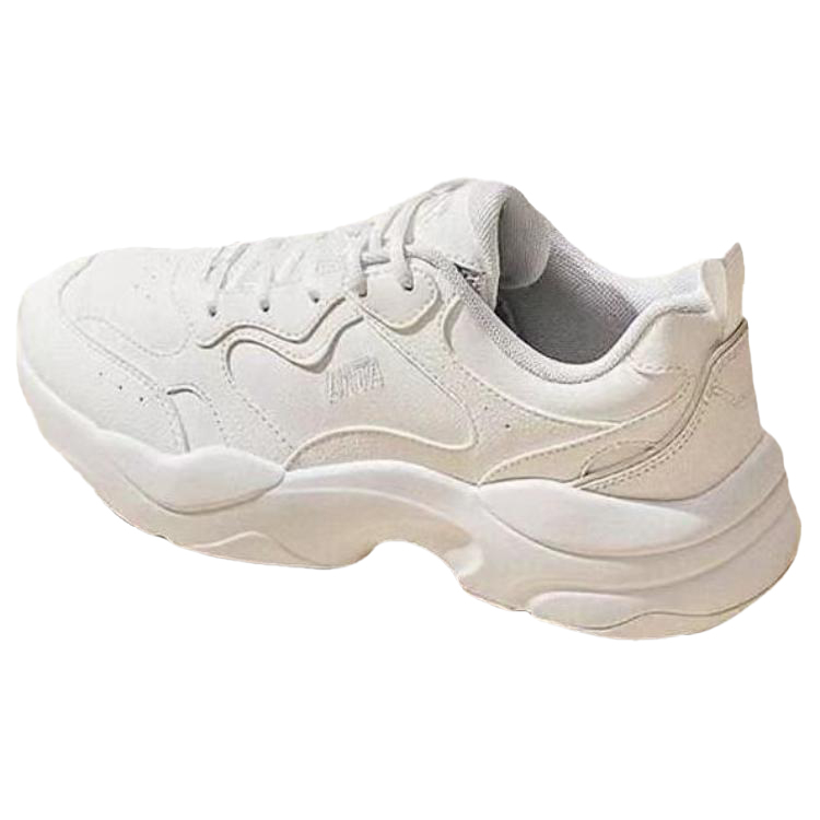 Anta Life Collection Shock Absorbers Slip Resistant Breathable Low Top Chunky Sneakers Women's Papyrus White