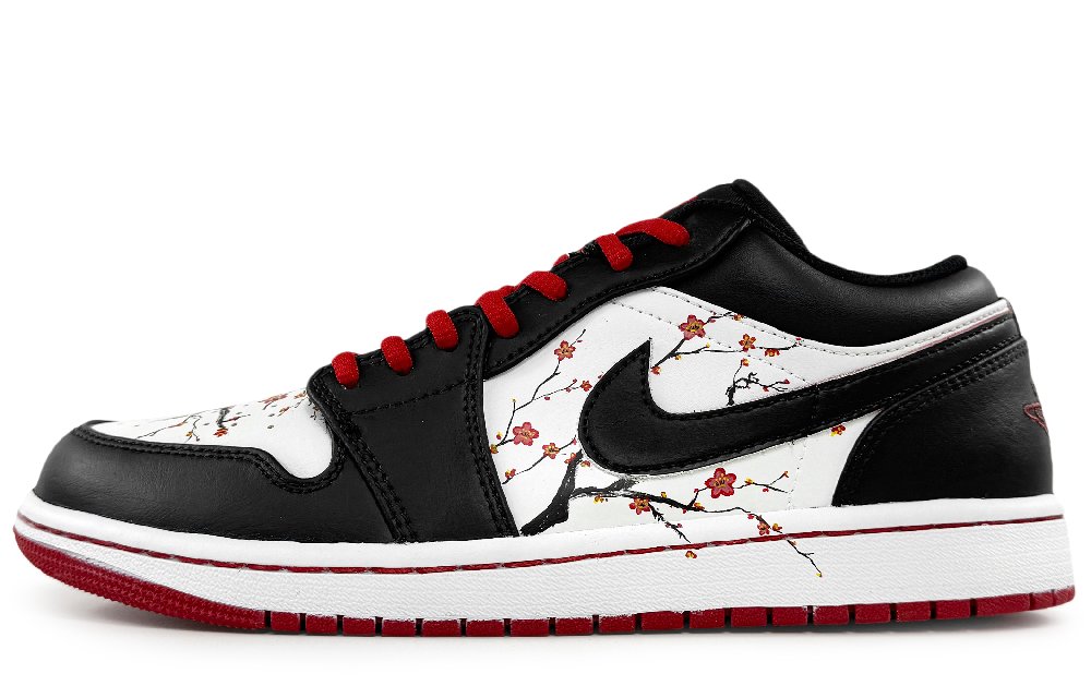 JORDAN Air JORDAN 1 Vintage Basketball Shoes Men Low-Top White/Red