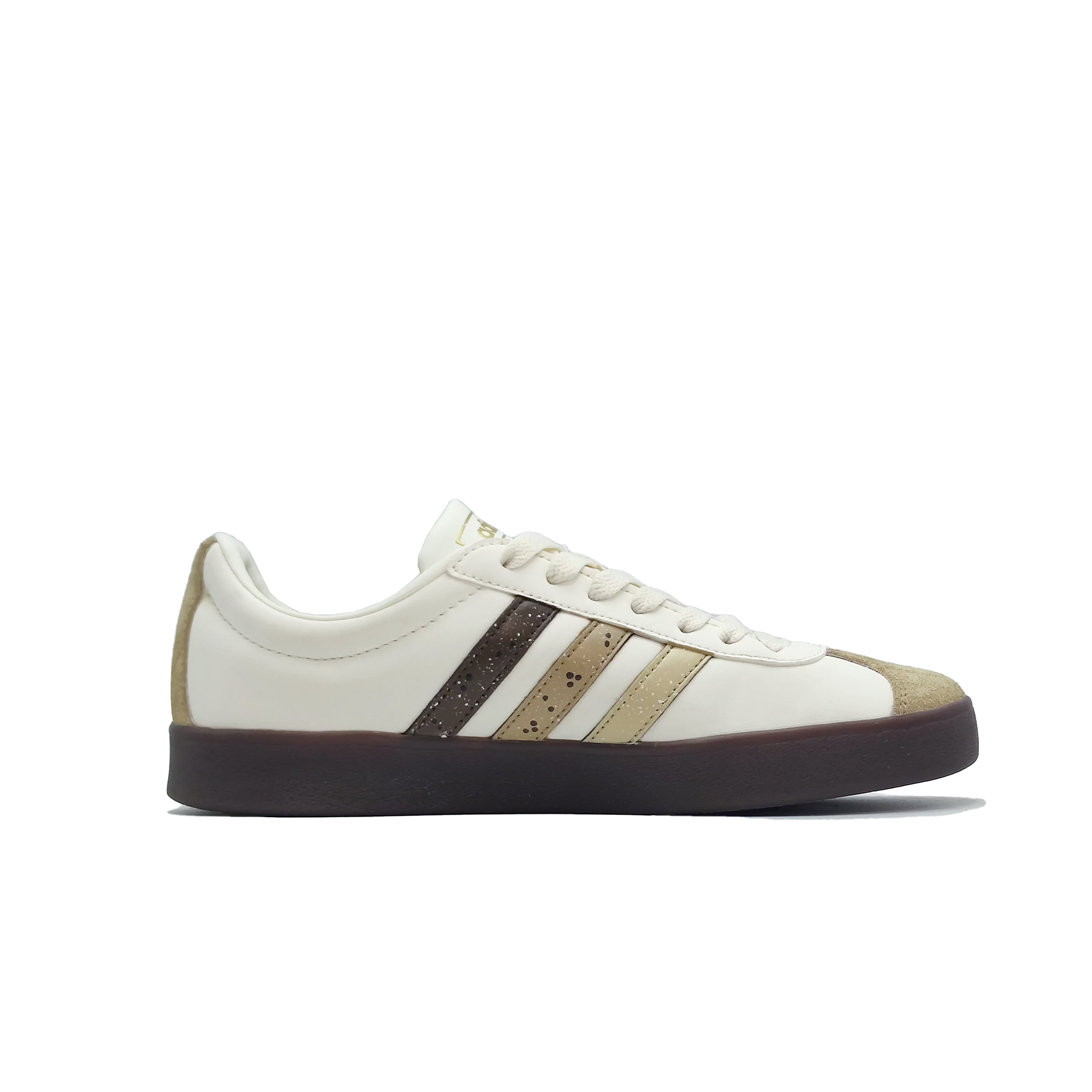 Adidas Vl Court Classic Abrasion Resistant Low top Skateboard Shoes Unisex White Brown купить в интернет-магазине Yoocart с быстрой доставкой по России.
