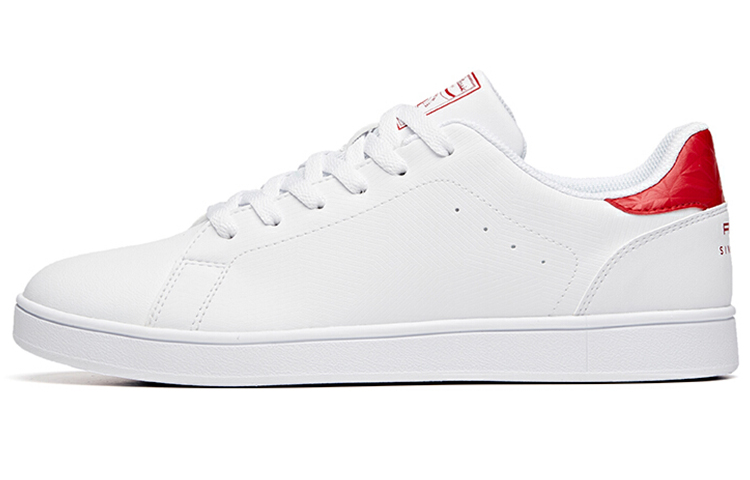 Anta Life Collection Coverage Slip Resistant And Abrasion Resistant Low Top Skateboard Shoes Men's White Red