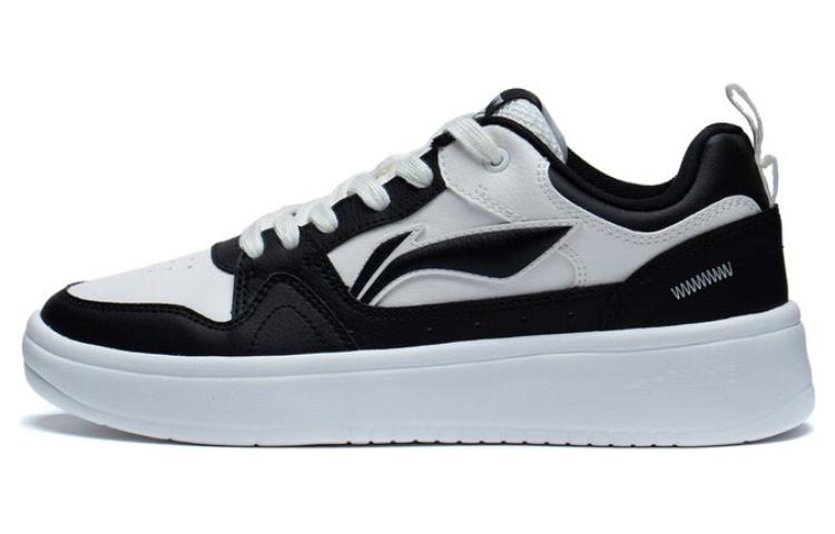 LiNing Line 2.0 At The Beginning Slip Resistant Abrasion Resistant Low top Skateboard Shoes Women's White Black