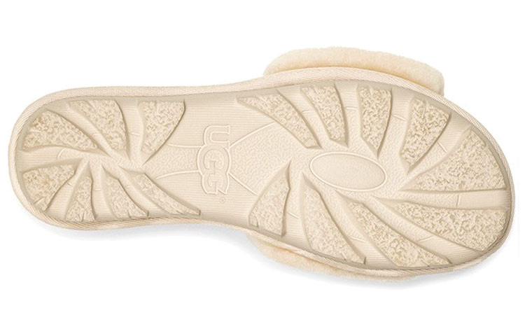 UGG Rubber Sole Slip Resistant Antibacterial Slide Slippers Women's Natural купить в интернет-магазине Yoocart с быстрой доставкой по России.