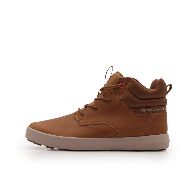 CAT Proxy Hi Slip-Resistant High-Top Outdoor Casual Shoes Unisex Brown