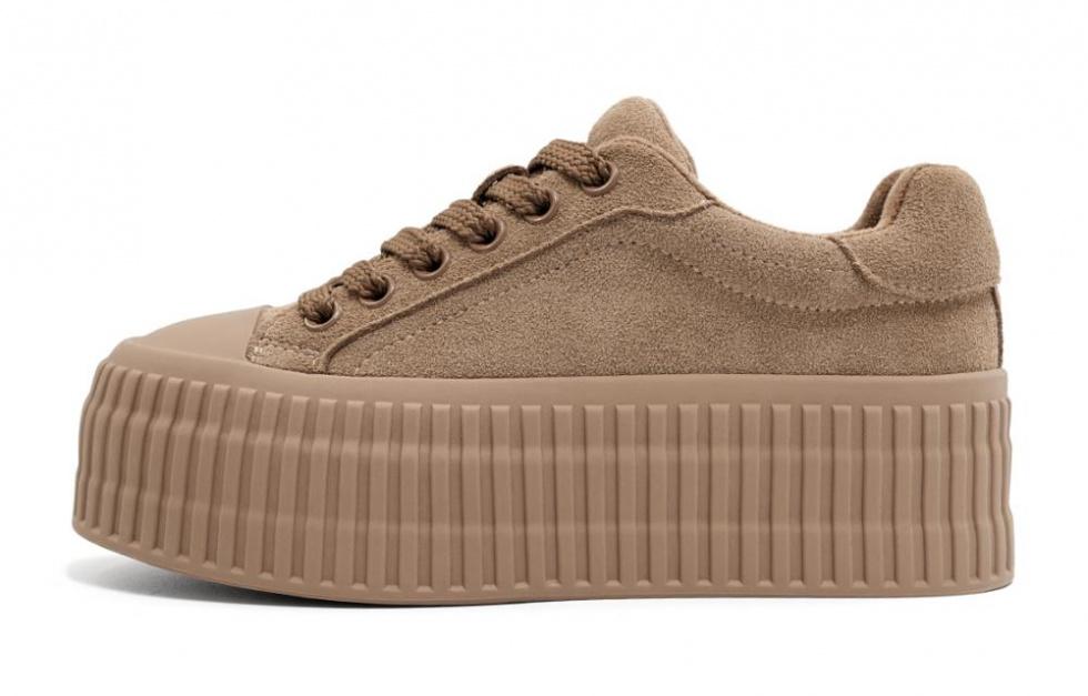 EBLAN Low Top Casual Shoes Women's Khaki
