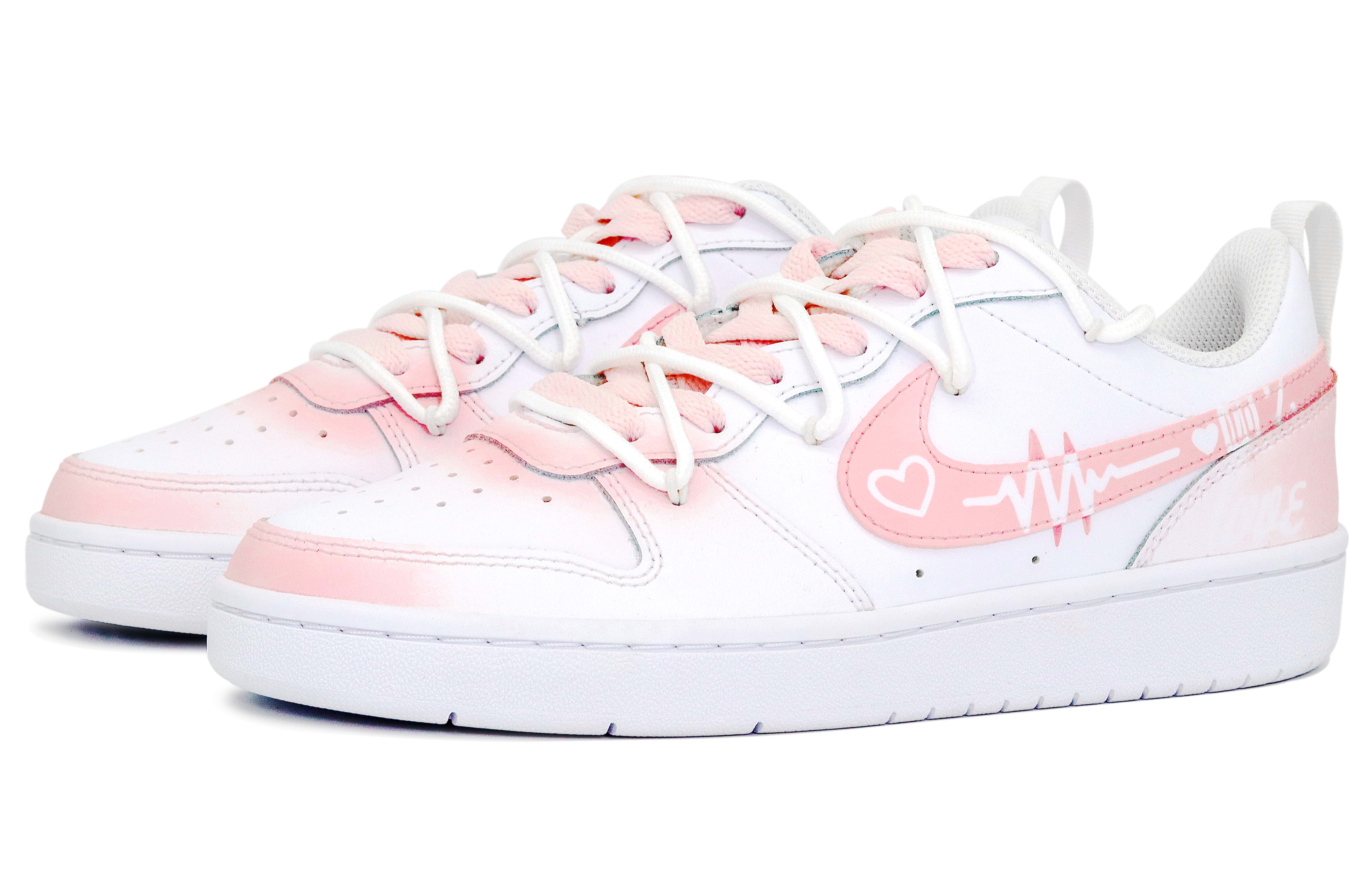 Nike Court Borough Skateboard Shoes Women's Low top Pink/White купить в интернет-магазине Yoocart с быстрой доставкой по России.