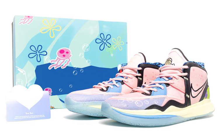 Nike Kyrie 8 Infinity Basketball Shoes Unisex Mid-Top Pink/White/Purple