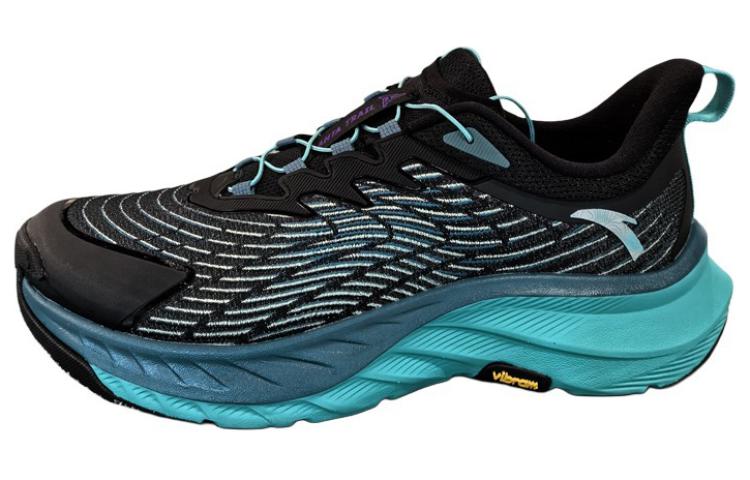 Anta Anti-Slip Wear-Resistant Low-Top Hiking Shoes Men's Black Blue