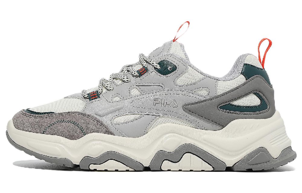 FILA Tiny Rumble Series Low Top Casual Shoes Unisex Greige Korean Style