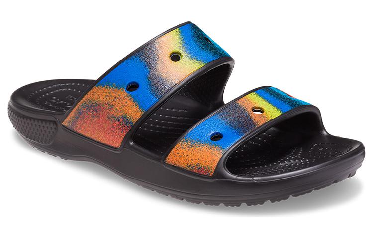 Crocs Slide Slippers Unisex Black/Multicolor Color