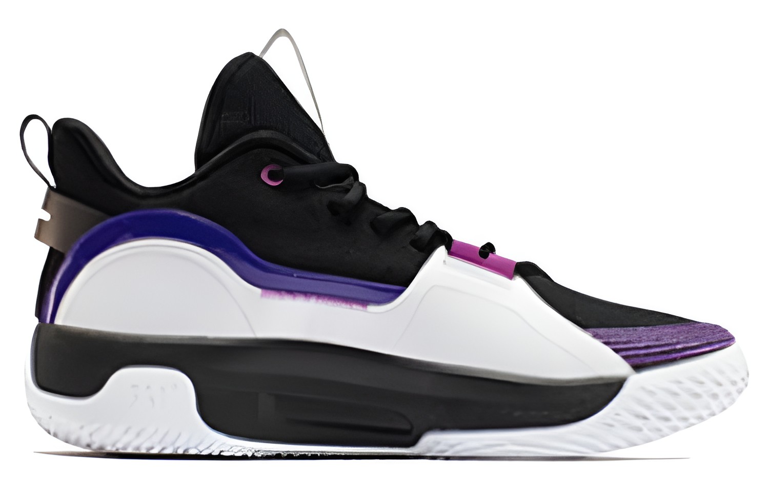 361° AG Pull Up 1.5 Basketball Shoes Men's Low top Obsidian Black/361 Degrees White/Purple/Blue